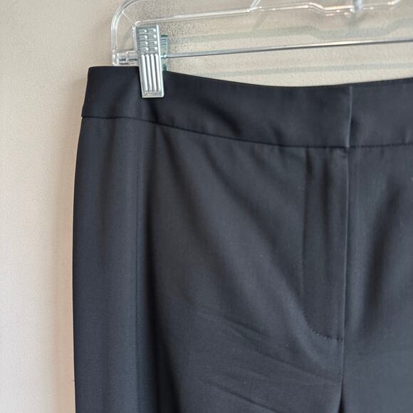 Lafayette 148 Women's Menswear Virgin Wool Stretch Trouser Pant Black 6 - Picture 3 of 11
